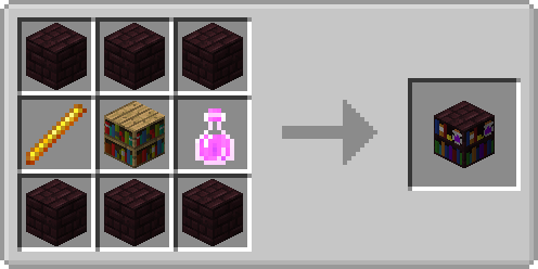 Игрок использует зелье из мода Apotheosis в Minecraft