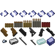 Геймплей с модом Simple Animated Guns в Minecraft: игрок стреляет из винтовки