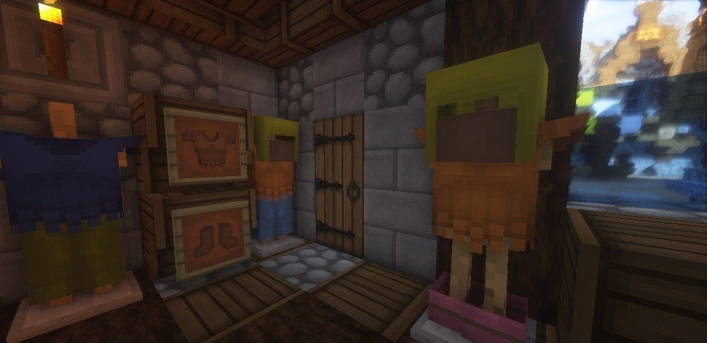 Сравнение стандартной и реалистичной графики в Minecraft