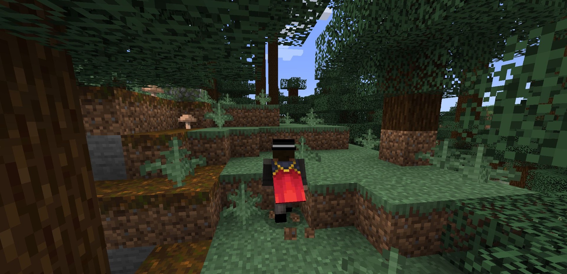 Герой Minecraft с лёгкостью преодолевает препятствия благодаря модификации