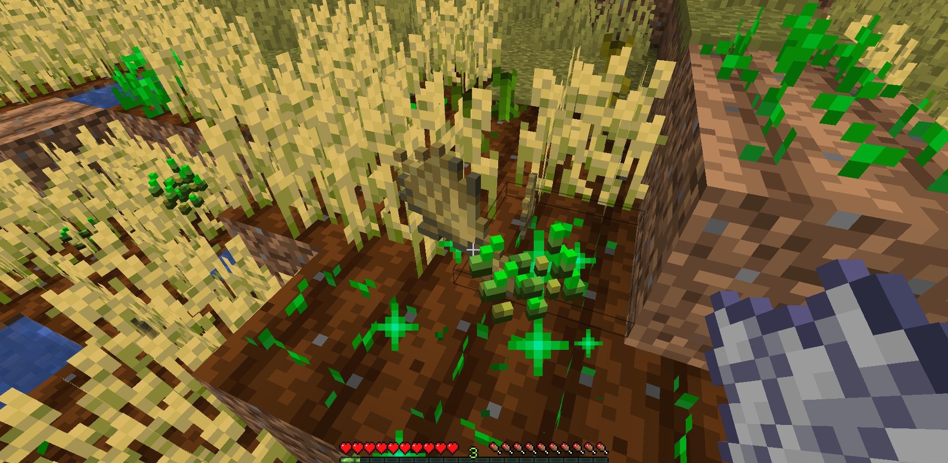 Пример использования Actually Harvest на большой ферме в Minecraft