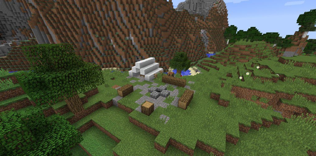 Подземелье с сокровищами из мода Additional Structures в Minecraft
