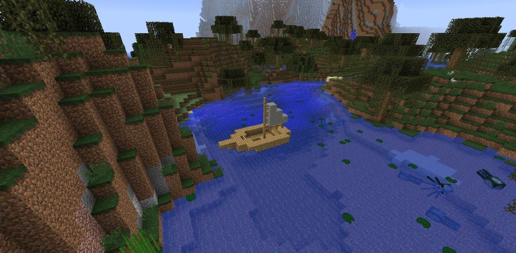 Заброшенная деревня из мода Additional Structures в Minecraft