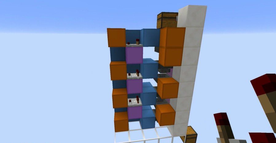 Игрок использует Advanced Shulkerboxes для организации ресурсов