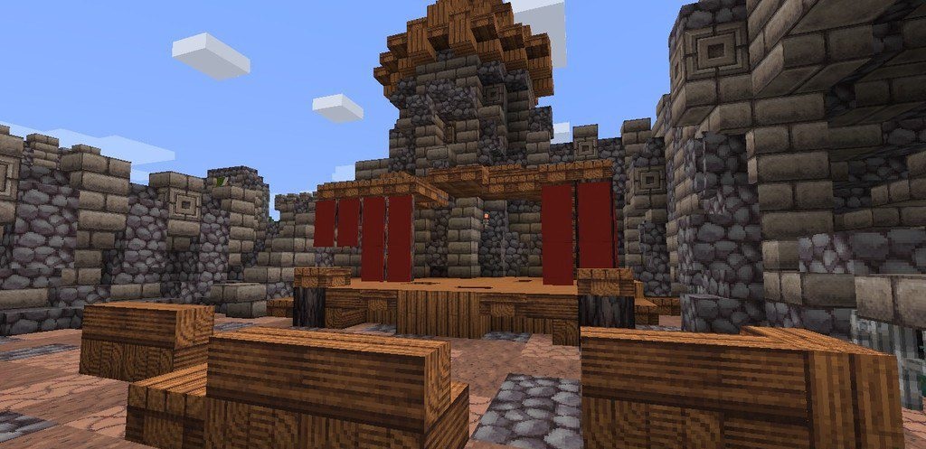Пример крафта в Minecraft с использованием текстур из пакета Aedena