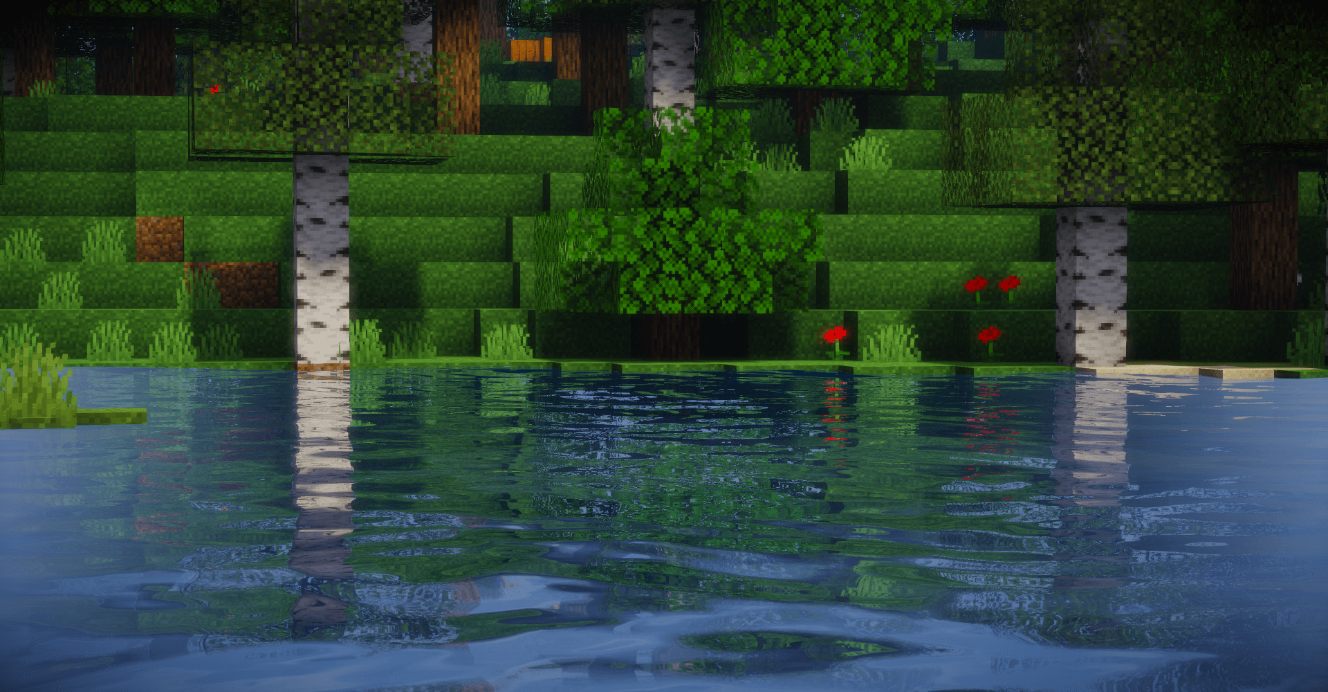 Реалистичная вода в Minecraft с шейдером AirLoocke42: волны и отражения