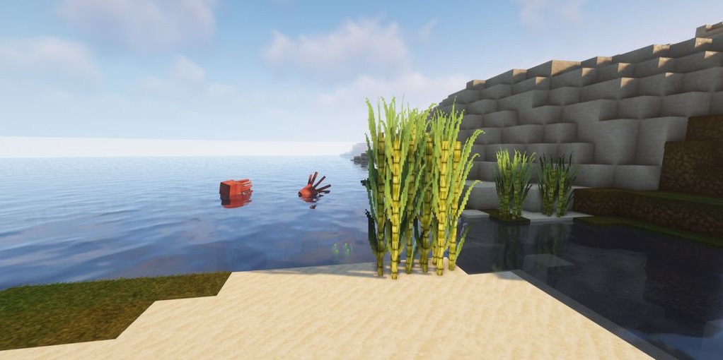 Сравнение стандартной графики Minecraft и текстур-пака Alacrity