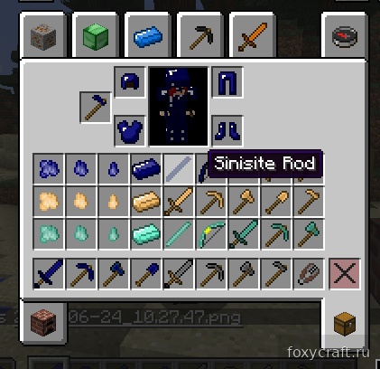 Интерфейс крафта в Minecraft с новыми инструментами