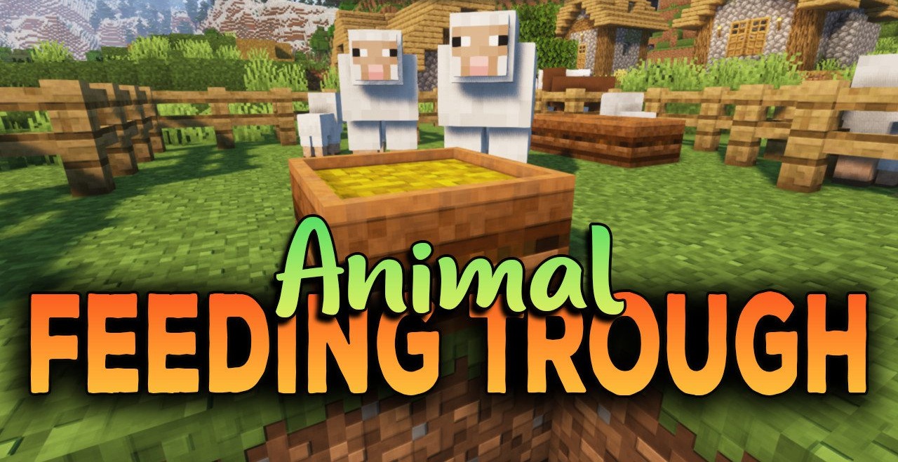 Animal Feeding Trough для Minecraft 1.19.4