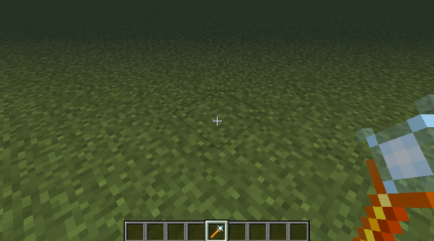 Гифка переключения между режимами игры в Minecraft