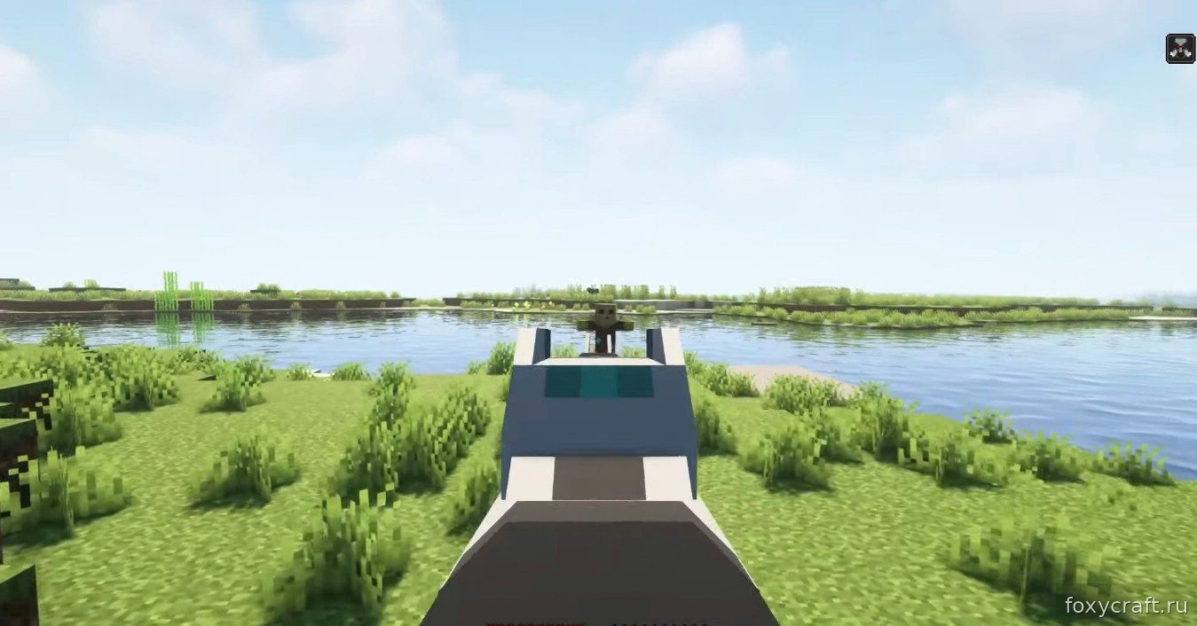 Игрок использует Kraber в Minecraft с модом Apex Guns