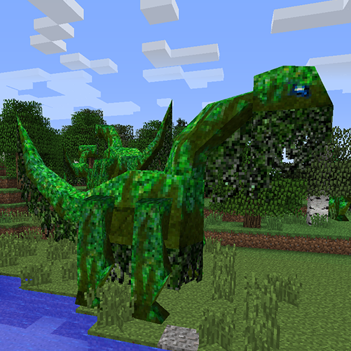 Динозавр Arisaur из мода Lycanites Mobs в Minecraft