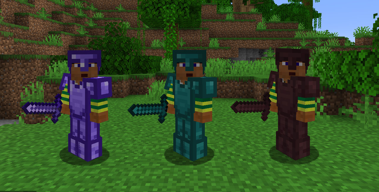 Игроки на сервере Minecraft в режиме Bed Wars