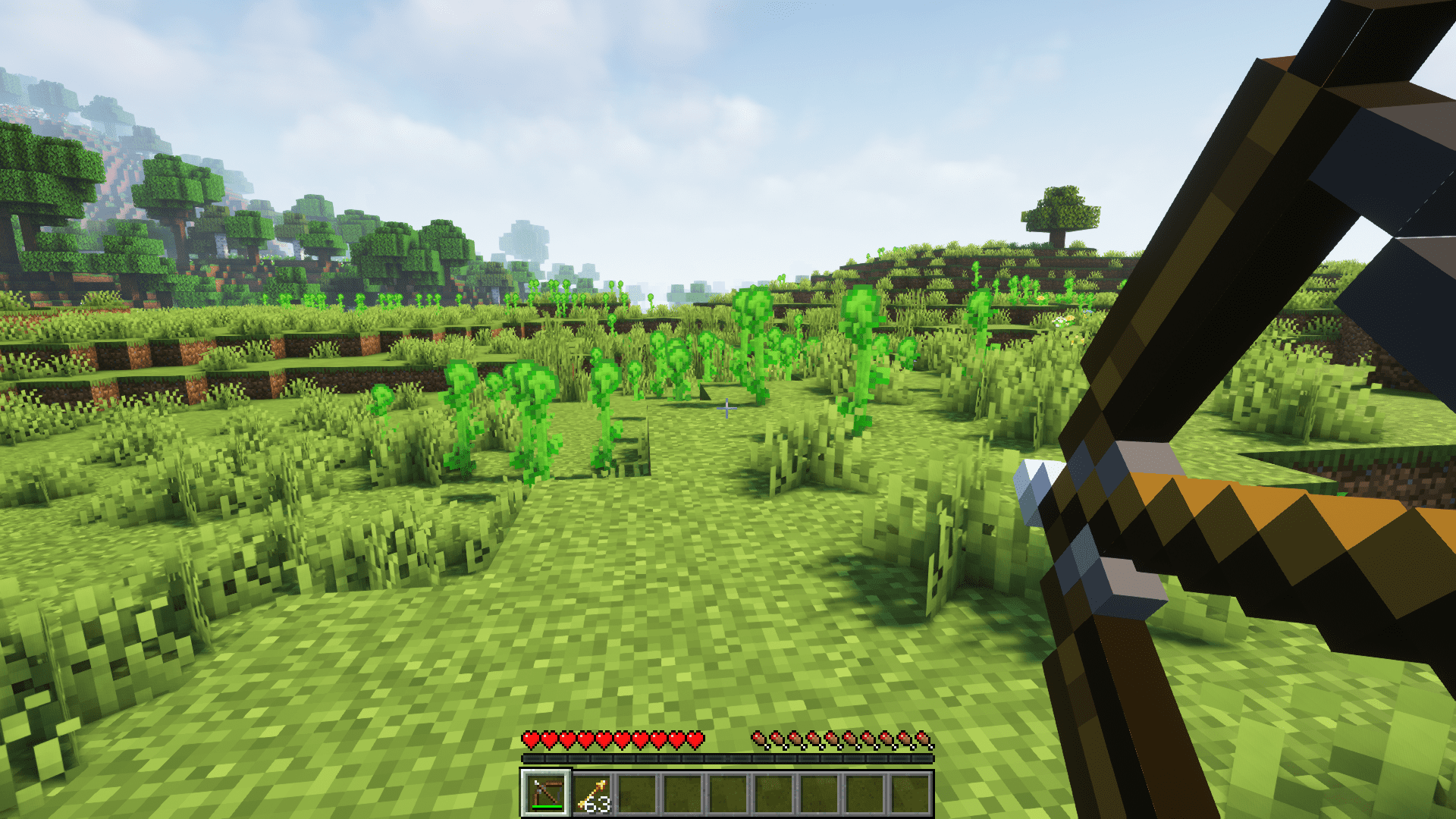 Настройки Arrow Collector в меню Minecraft для удобного управления