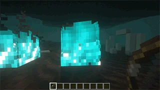 Лук с зачарованием Soul Flame, стреляющий синими горящими стрелами