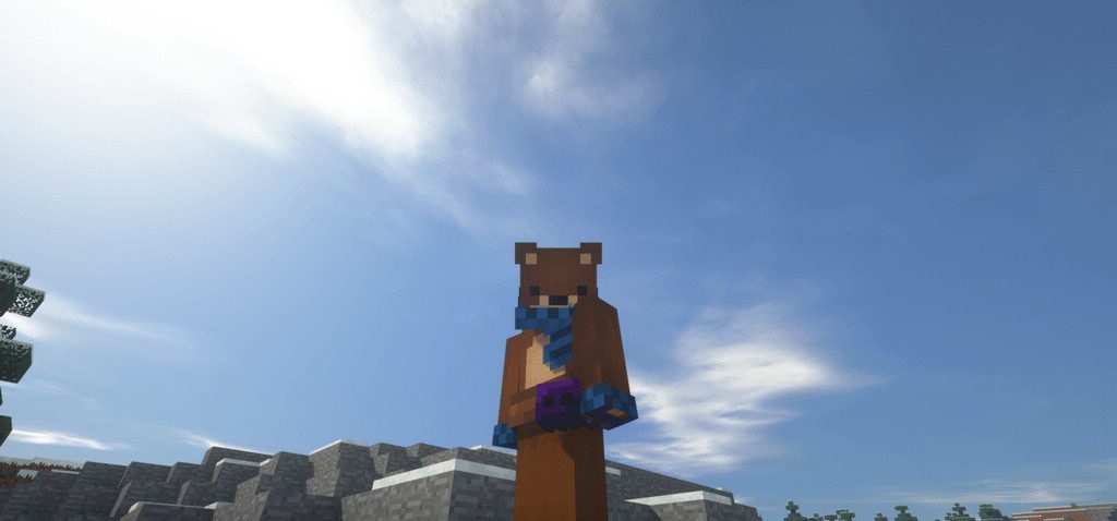 Геймплей с модом Artifacts в Minecraft