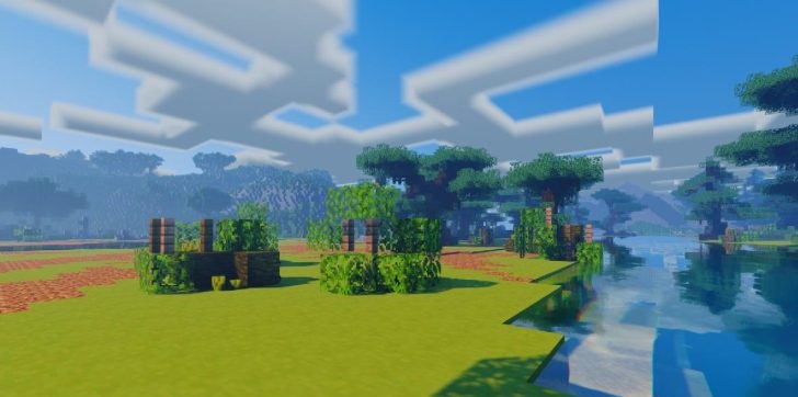 Детализированные текстуры блоков в Minecraft с шейдером Atlas