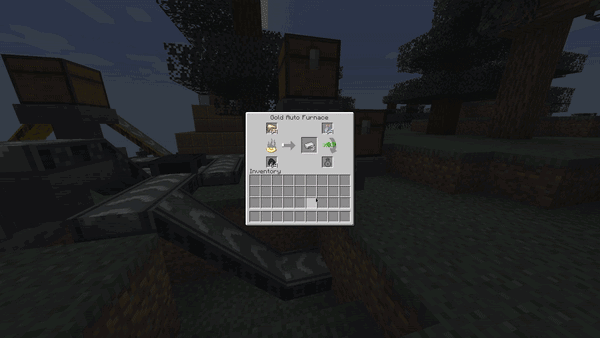 Автоматическая печь в Minecraft с модом Auto Workstations