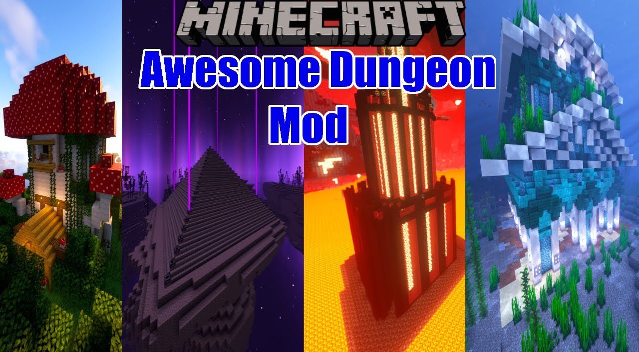 Awesome Dungeon для Minecraft 1.21.4