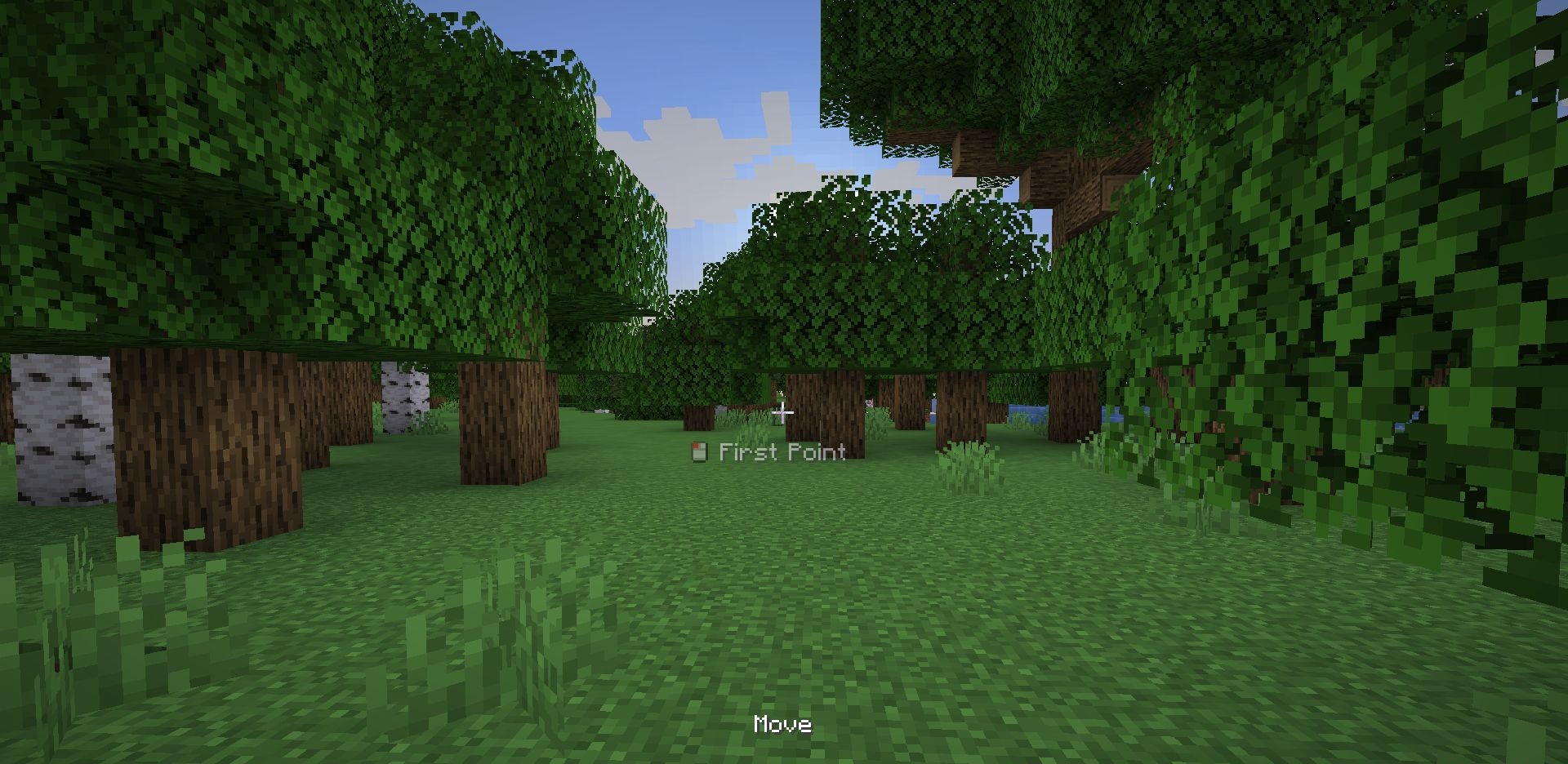 Пример использования Axiom Mod для создания ландшафта в Minecraft