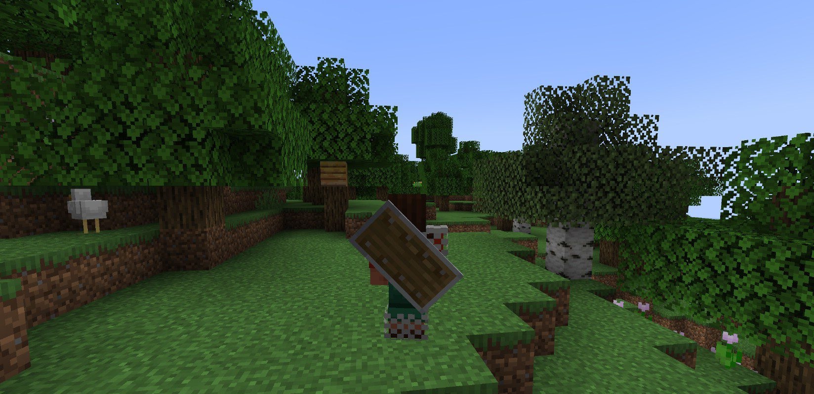 Персонаж с луком за спиной в Minecraft благодаря BackSlot