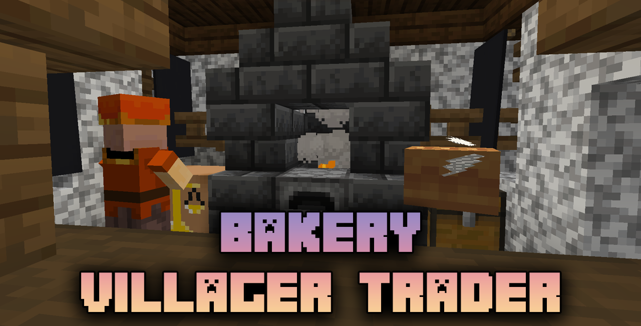 Bakery Villager Trader для Minecraft 1.21.4