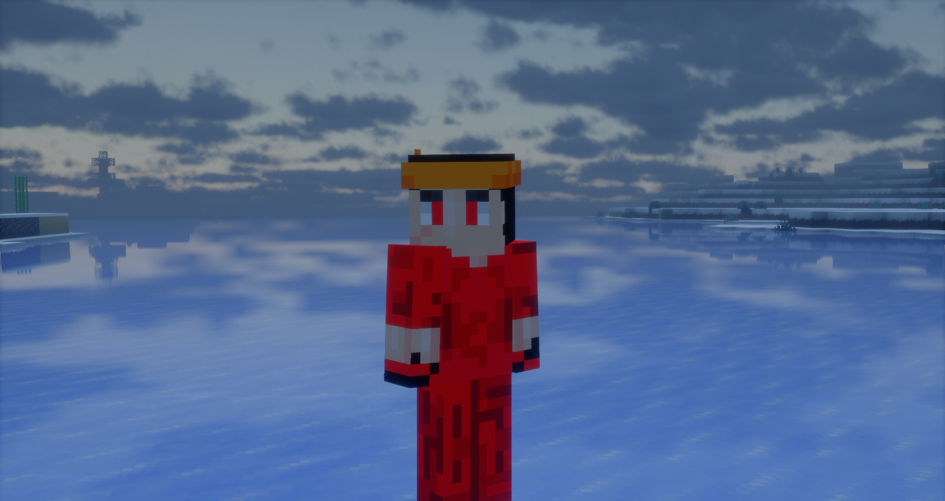 Персонаж в бандане из мода Bandanas в Minecraft