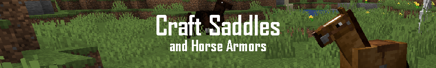 Craft Saddles and Horse Armor  1.16.5