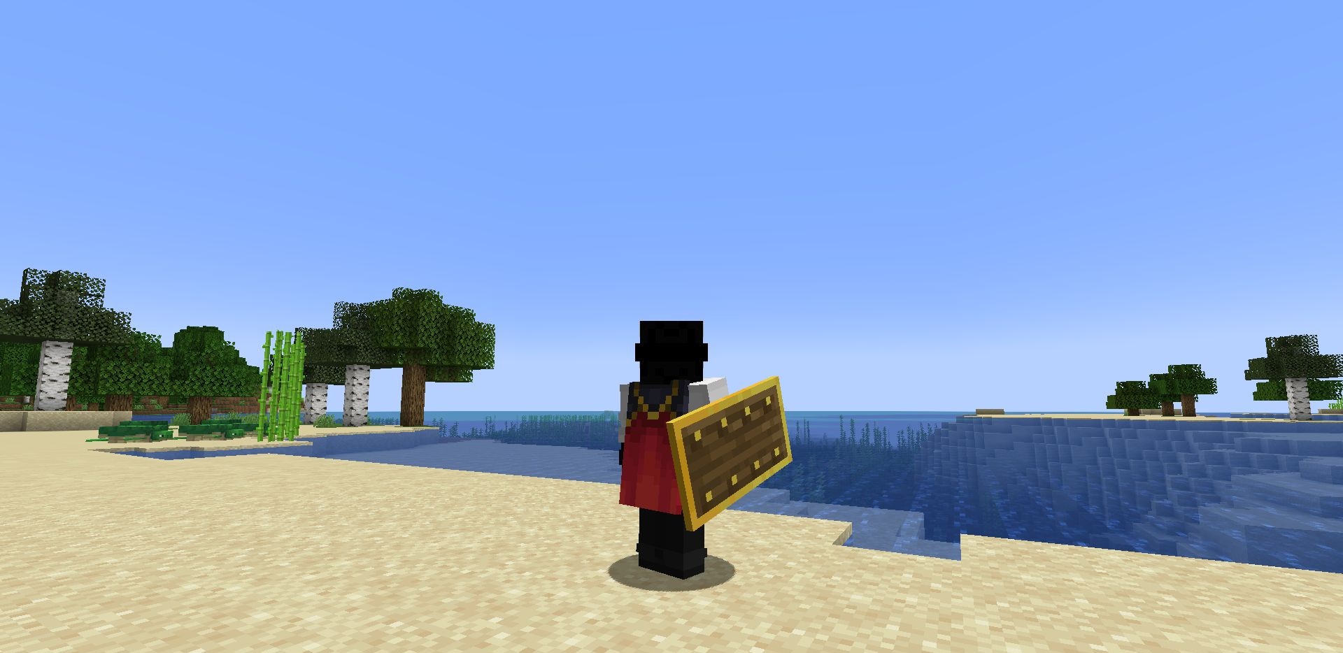 Группа игроков на сервере Minecraft строит общую базу