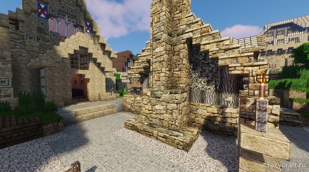 Minecraft с Battered Old Stuff: подземелье с мрачными текстурами и туманной атмосферой