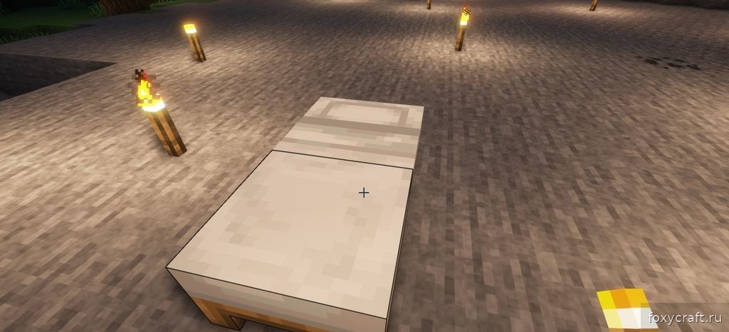 Игровой процесс с модом Bed Benefits: персонаж спит и восстанавливает здоровье