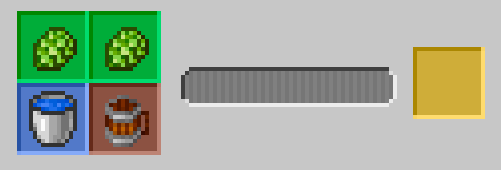 Готовая бутылка пива в Minecraft с эффектами после употребления