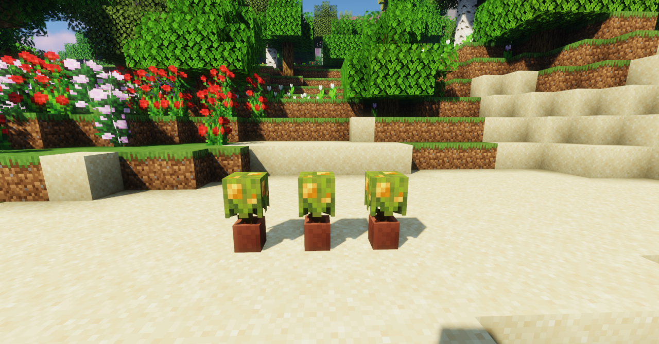 Интерфейс Minecraft с выбором текстур-пака Berry Azalea Flowers в меню пакетов ресурсов