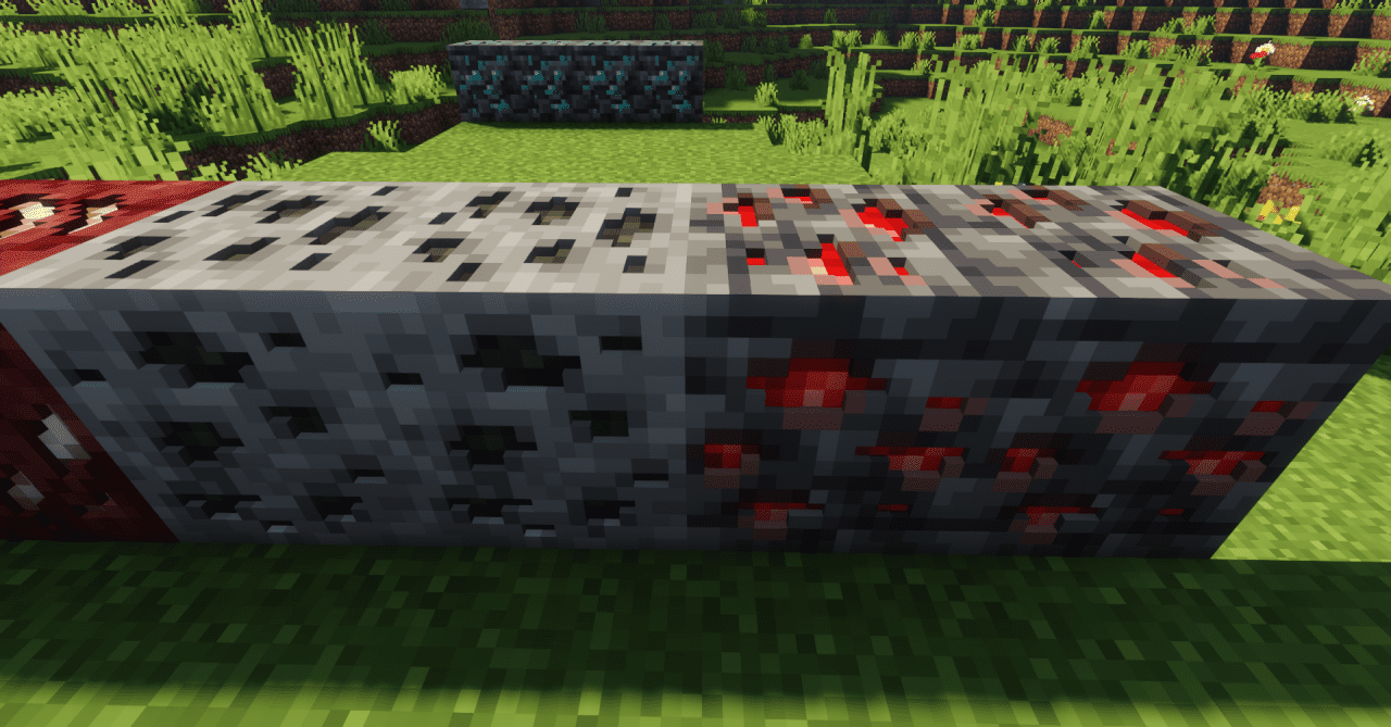 Сравнение стандартных и 3D-блоков в Minecraft с текстур-паком Better 3D Block
