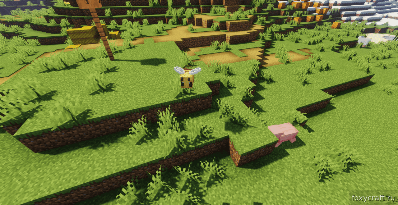 Улучшенные текстуры мёда и сот в Minecraft с ресурс-паком Better Bees