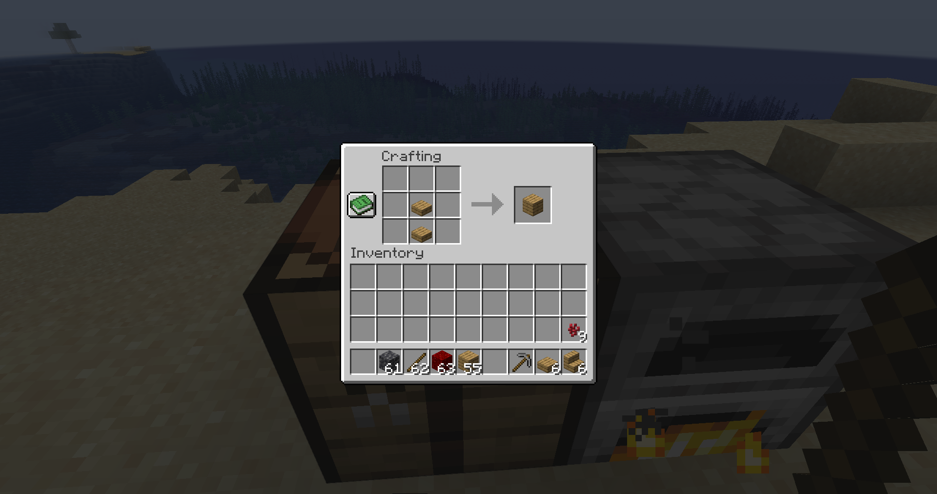Интерфейс Better Crafting Mod с отображением рецептов из технических модов