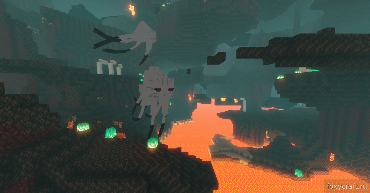 Сравнение текстур гаста до и после установки Better Ghast Remastered