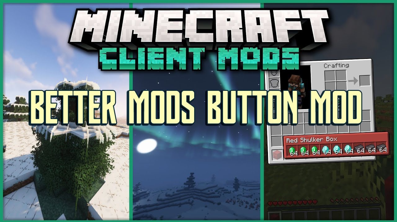 Better Mods Button для Minecraft 1.21.4