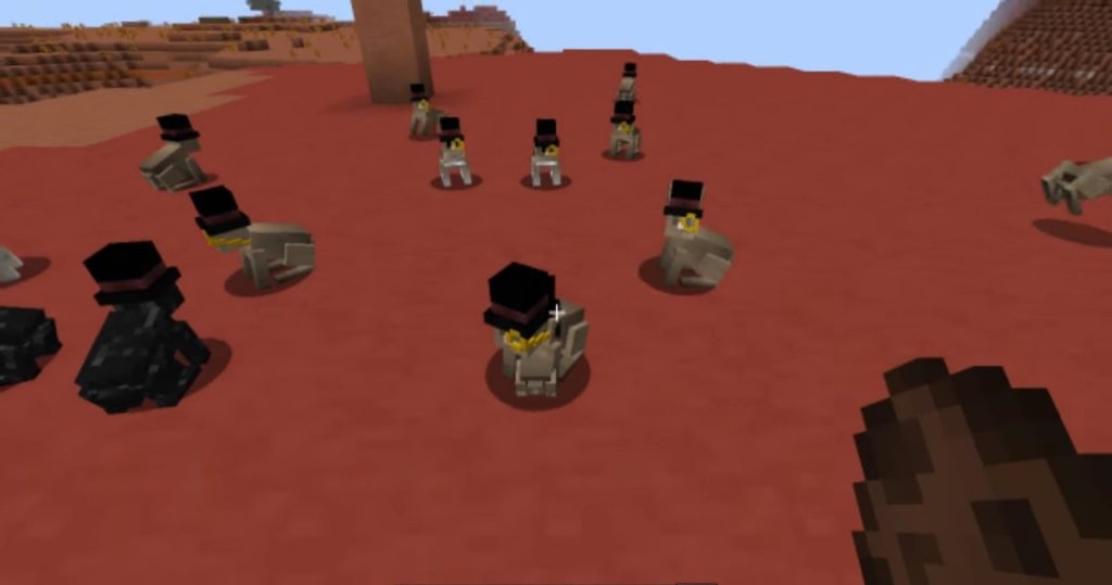 Кролики в цилиндрах разных цветов в Minecraft благодаря моде Better Than Bunnies