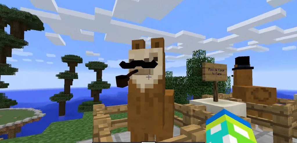 Группа лам в разных стильных нарядах благодаря Better Than Llamas в Minecraft