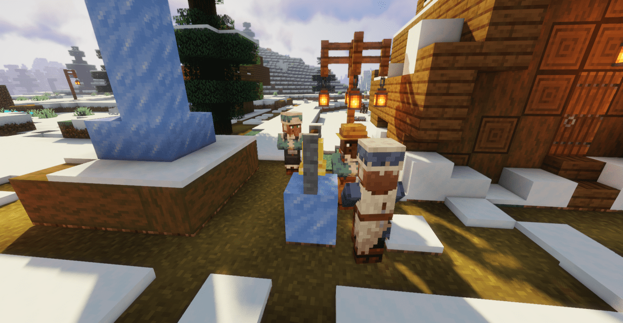 Интерфейс активации текстур-пака Better Villagers в Minecraft