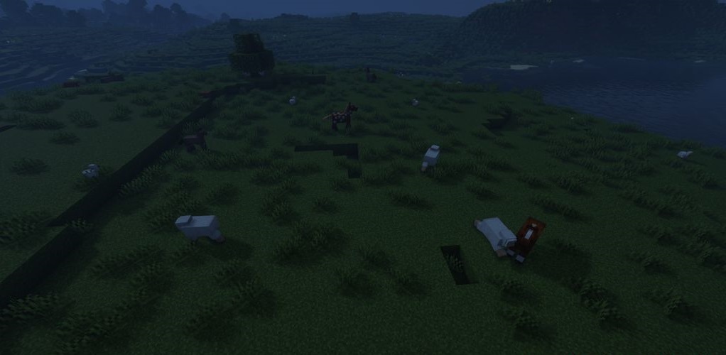 Скриншот Minecraft с улучшенным поведением зомби благодаря Big Brain Mod