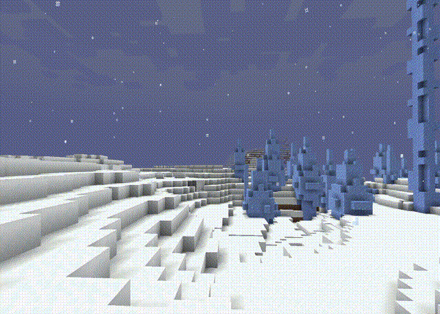 Мелкие детали погоды в разных биомах Minecraft с модом Biome Particle Weather