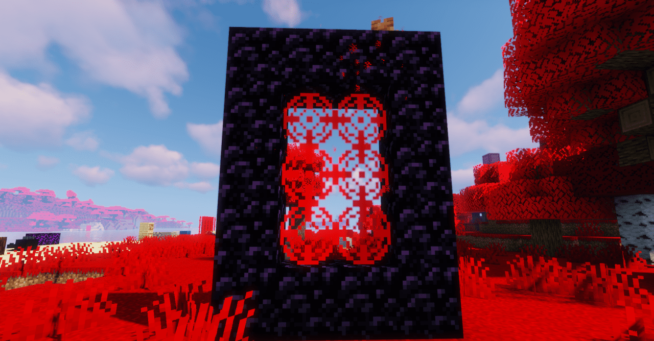 Кровавый Minecraft: атмосферный скриншот с текстур-паком Blood Environment