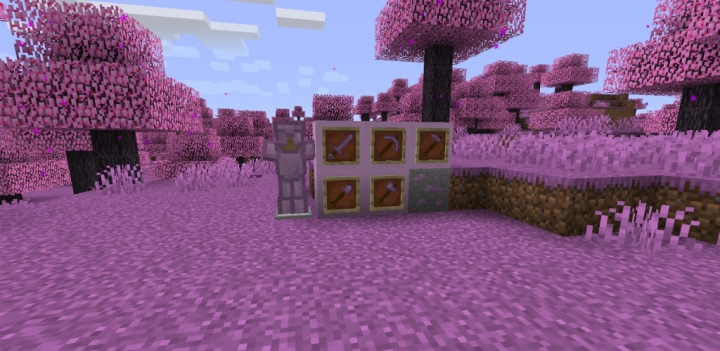 Новые цветущие деревья в обновлении Minecraft 1.20