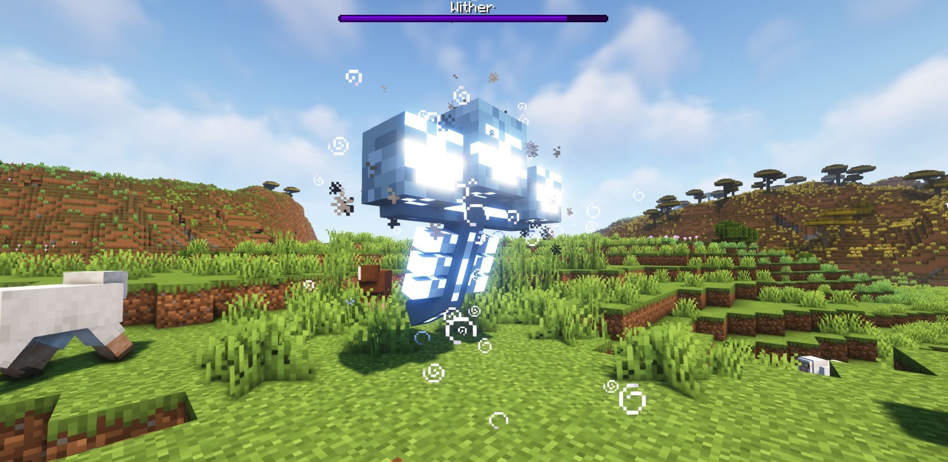 Скриншот мода Boss Music в Minecraft с динамичной музыкой для битв