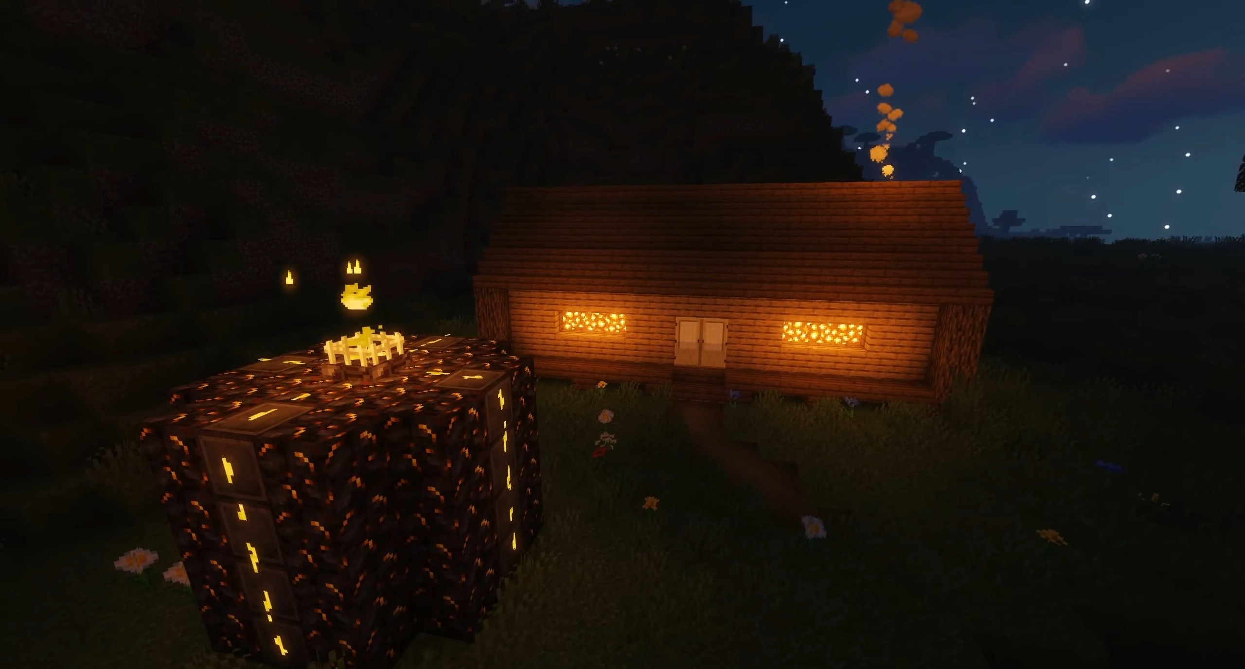 Пример использования Brazier Mod в многопользовательском режиме Minecraft