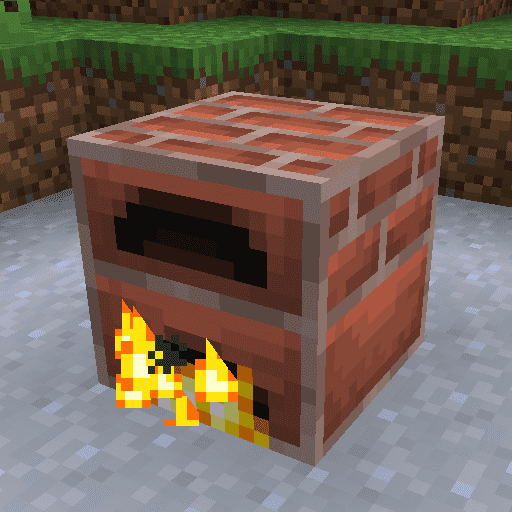 Сравнение стандартной и кирпичной печи в Minecraft