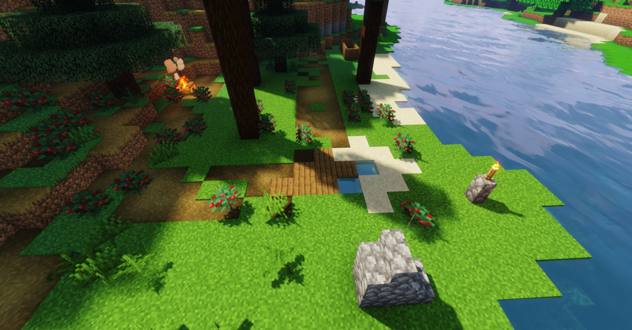 Пример строительства дома из новых бамбуковых блоков в Minecraft