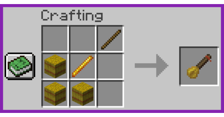 Рецепт крафта метлы в Minecraft с модом Brooms